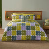 Orla Kiely Textured Flower Duvet Cover Bedding Set Lilac Moss