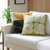 Orla Kiely Textured Flower Filled Cushion 45cm x 45cm Moss