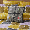 Orla Kiely Textured Flower Duvet Cover Bedding Set Lilac Moss