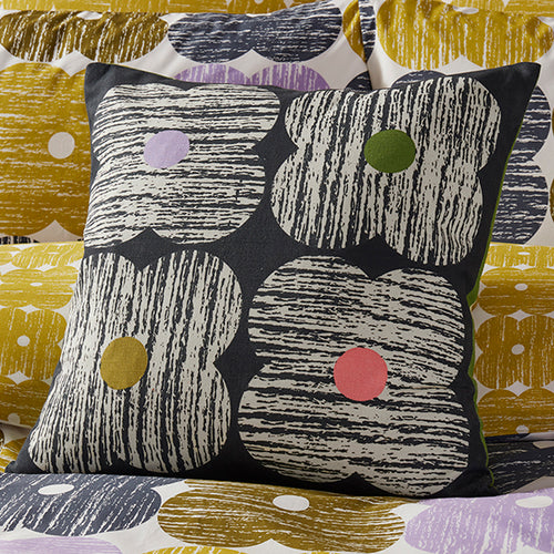 Orla Kiely Textured Flower Filled Cushion 45cm x 45cm Slate