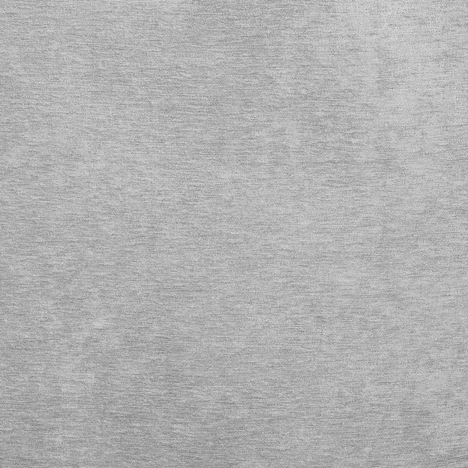 Curtina Textured Chenille Ready Made Blackout Eyelet Curtains Grey
