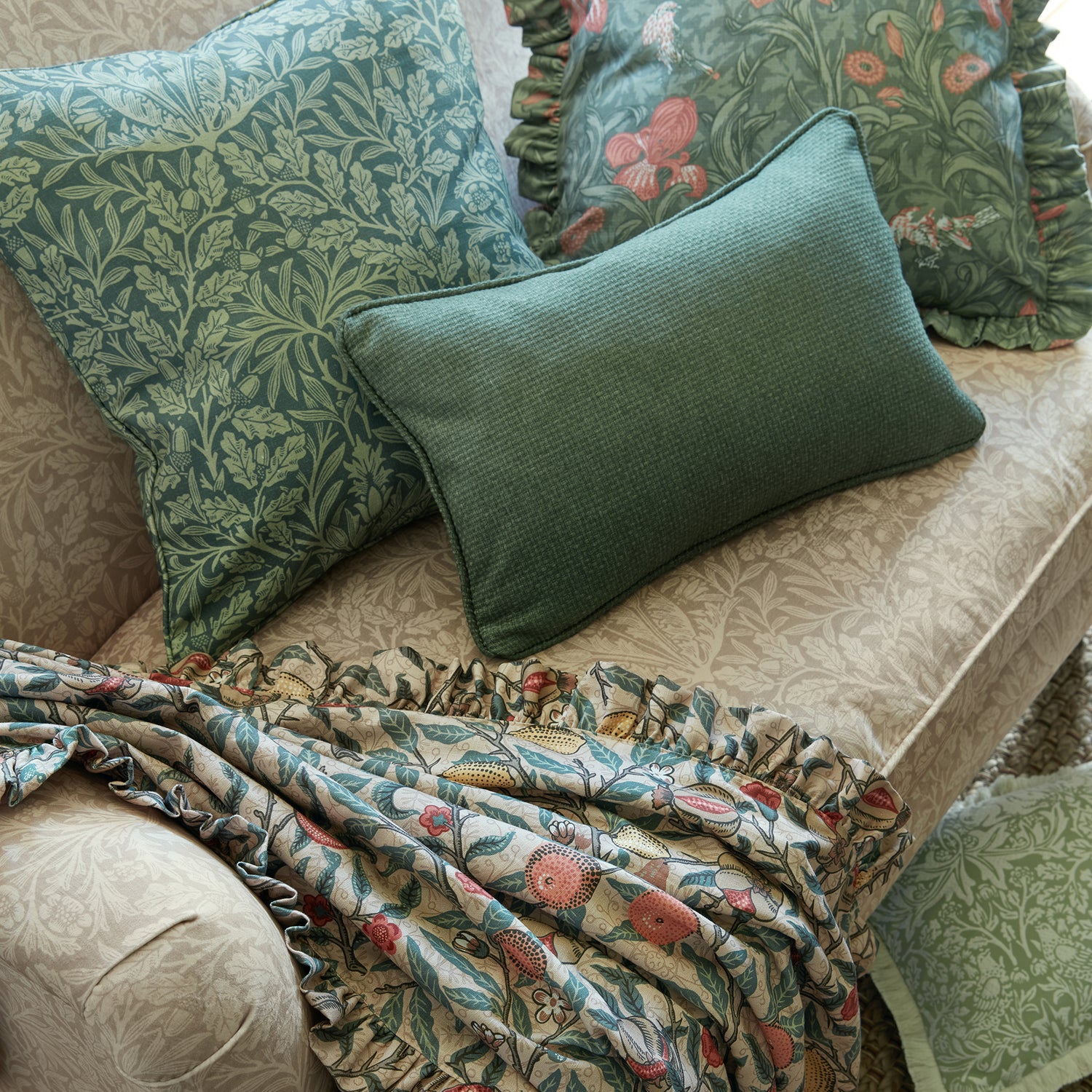 William Morris At Home Reed Fabric Eucalyptus