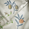 William Morris At Home Fruit Embroidered Fabric River
