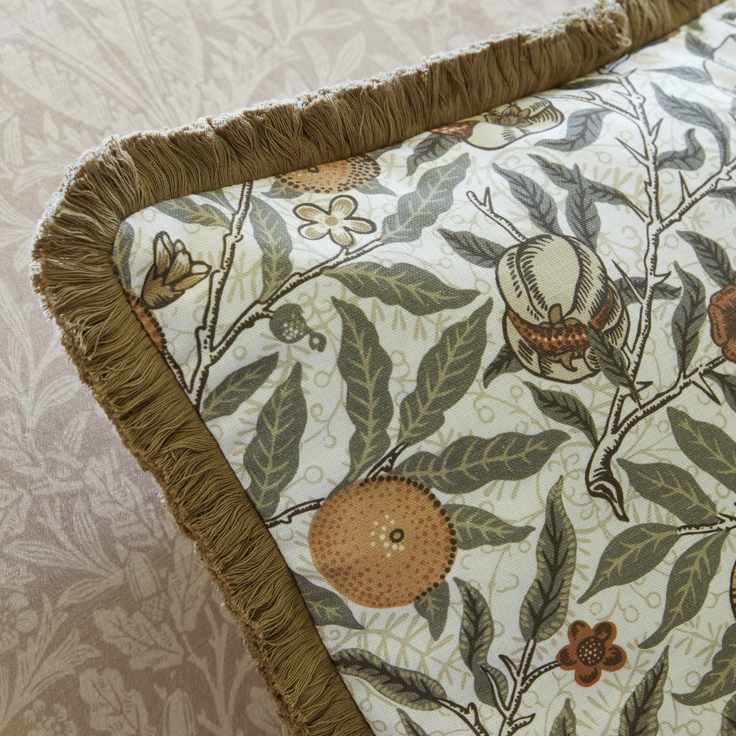 William Morris At Home Fruit Fabric Flax
