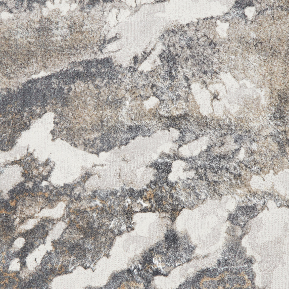 Tidal TL447 Metallic Effect Yarn Rug Silver DarkGrey