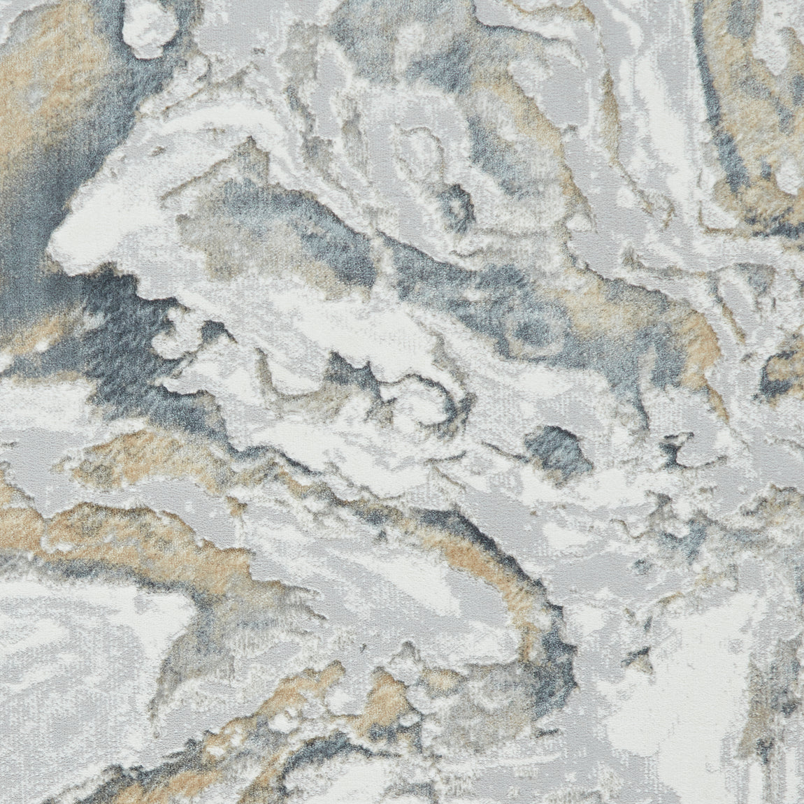 Tidal TL837 Metallic Effect Yarn Rug Silver Beige