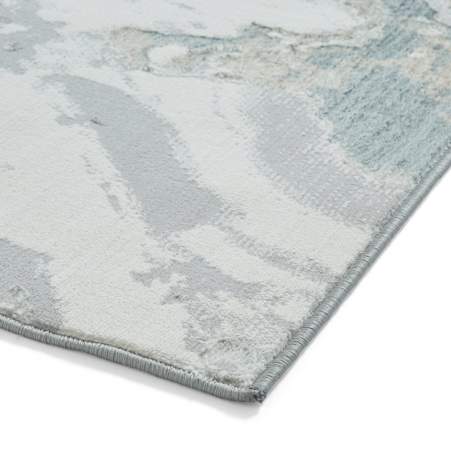 Tidal TL837 Metallic Effect Yarn Rug Silver Beige