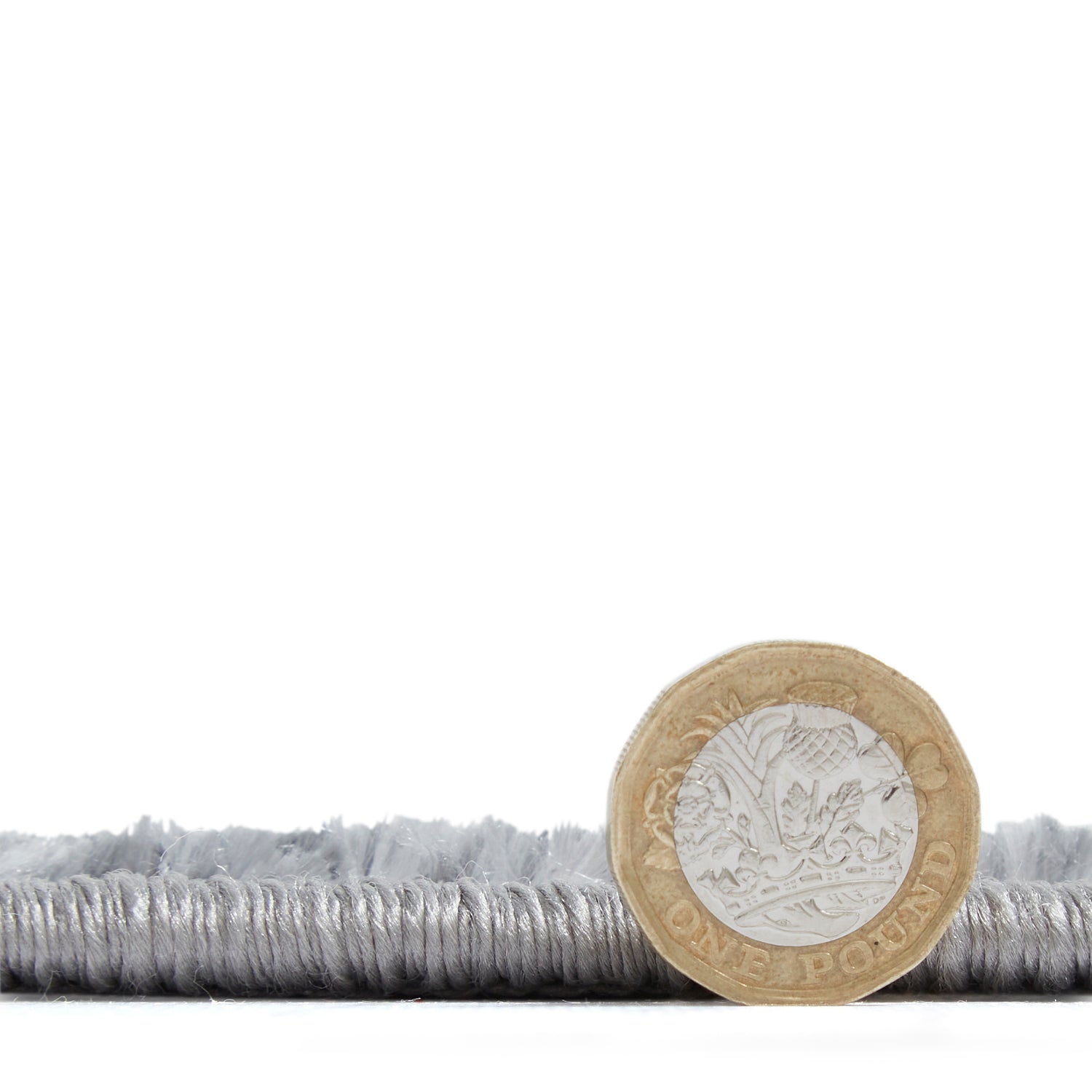 Tidal TL837 Metallic Effect Yarn Rug Silver Beige