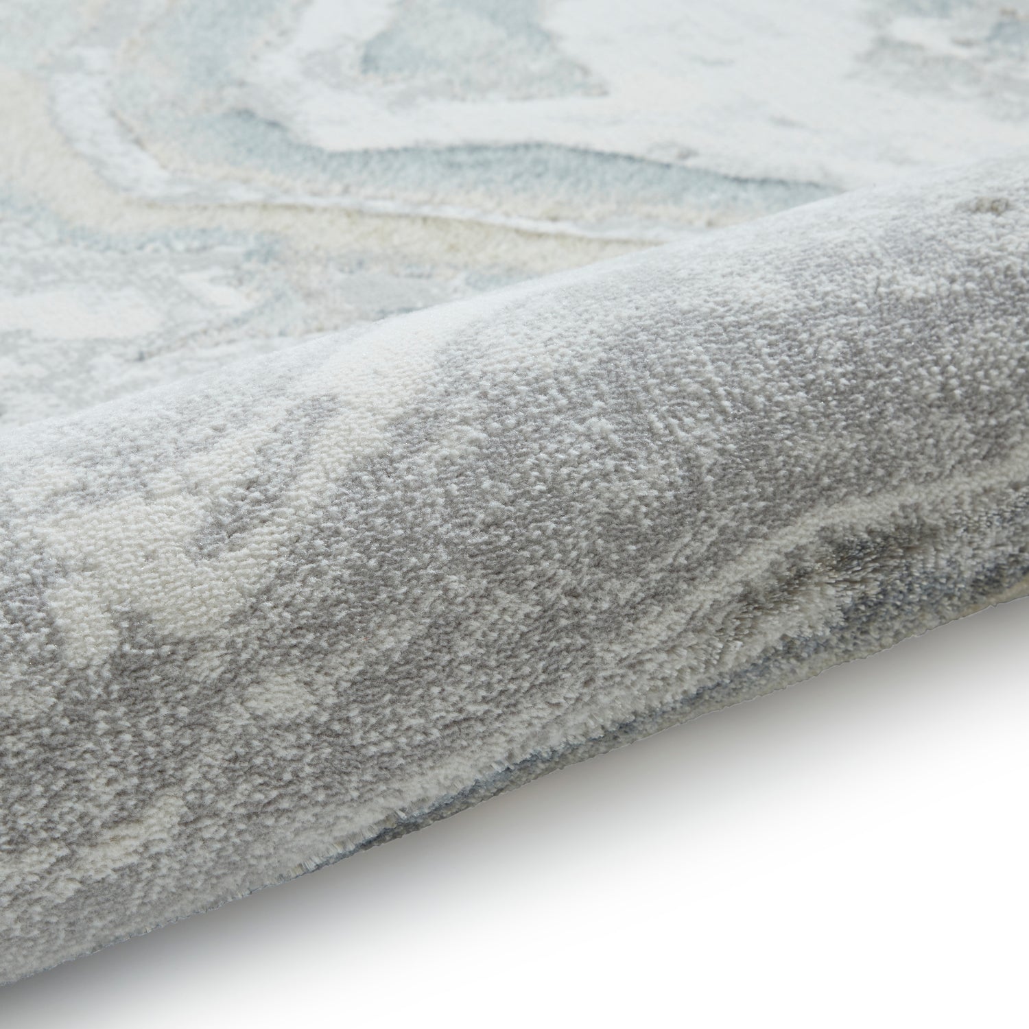 Tidal TL837 Metallic Effect Yarn Rug Silver Beige