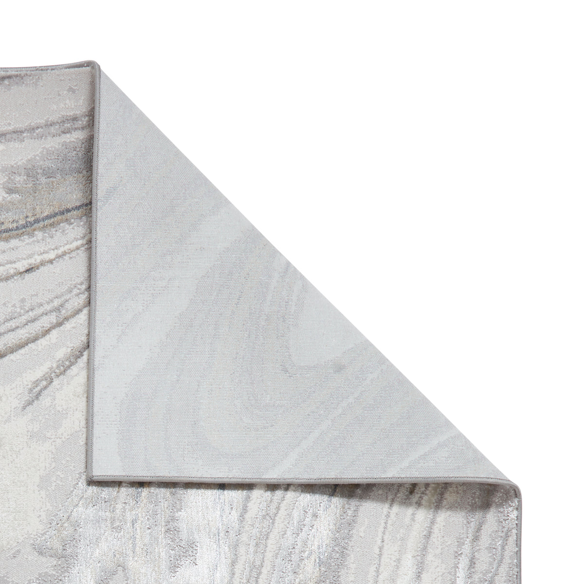 Tidal TL841 Metallic Effect Yarn Rug Silver