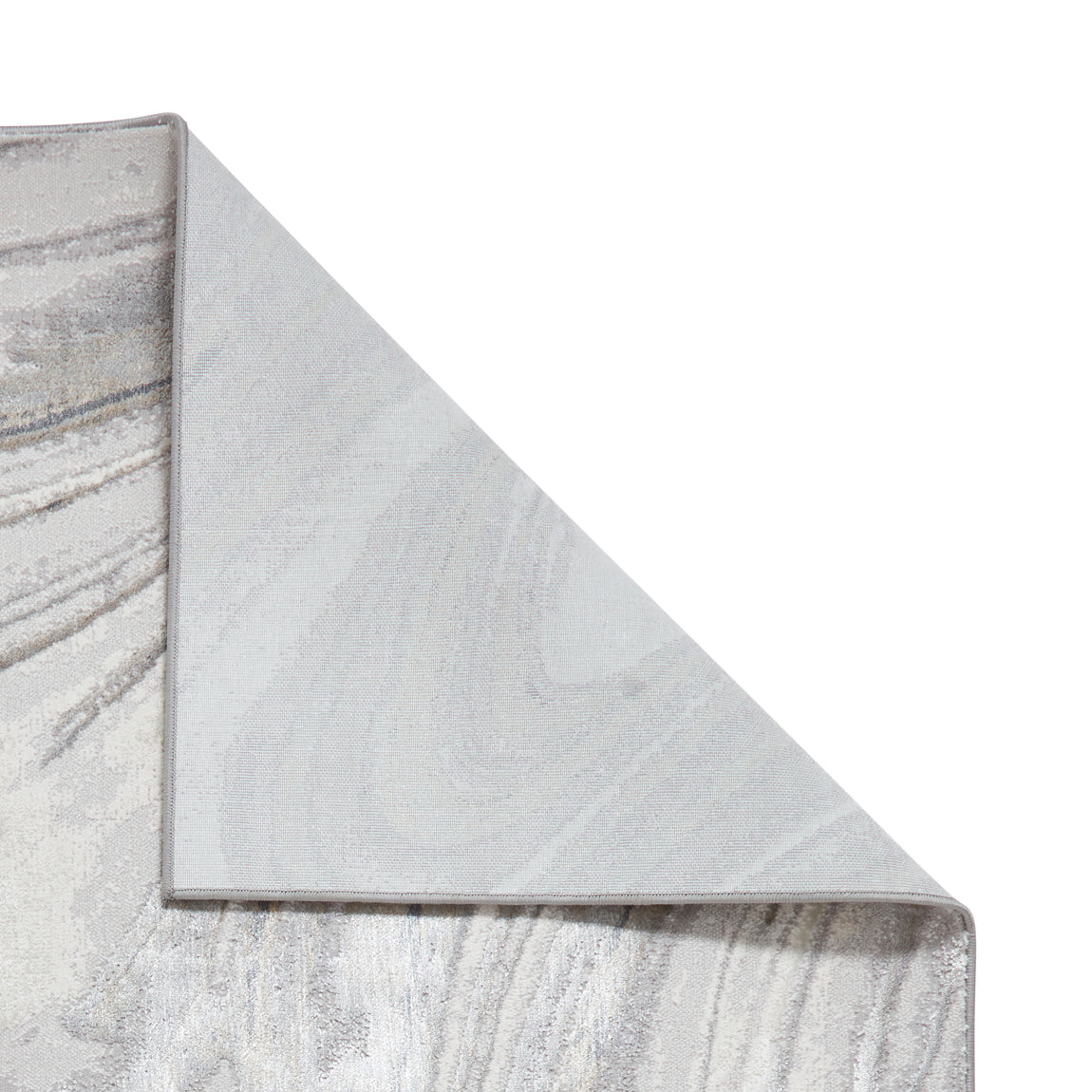 Tidal TL841 Metallic Effect Yarn Rug Silver