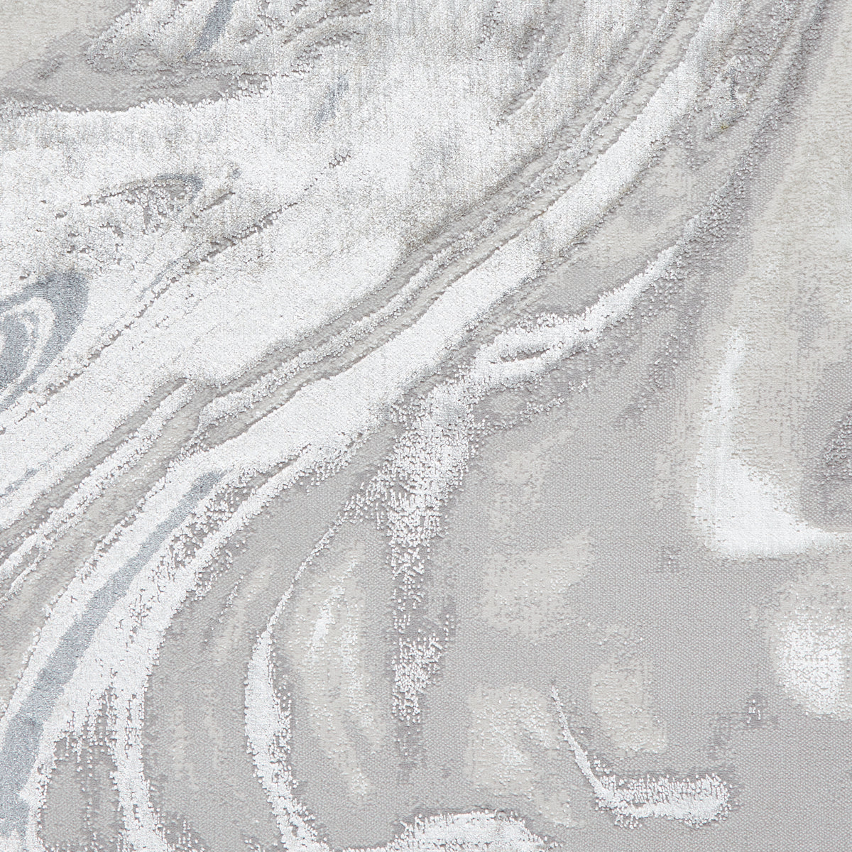 Tidal TL841 Metallic Effect Yarn Rug Silver