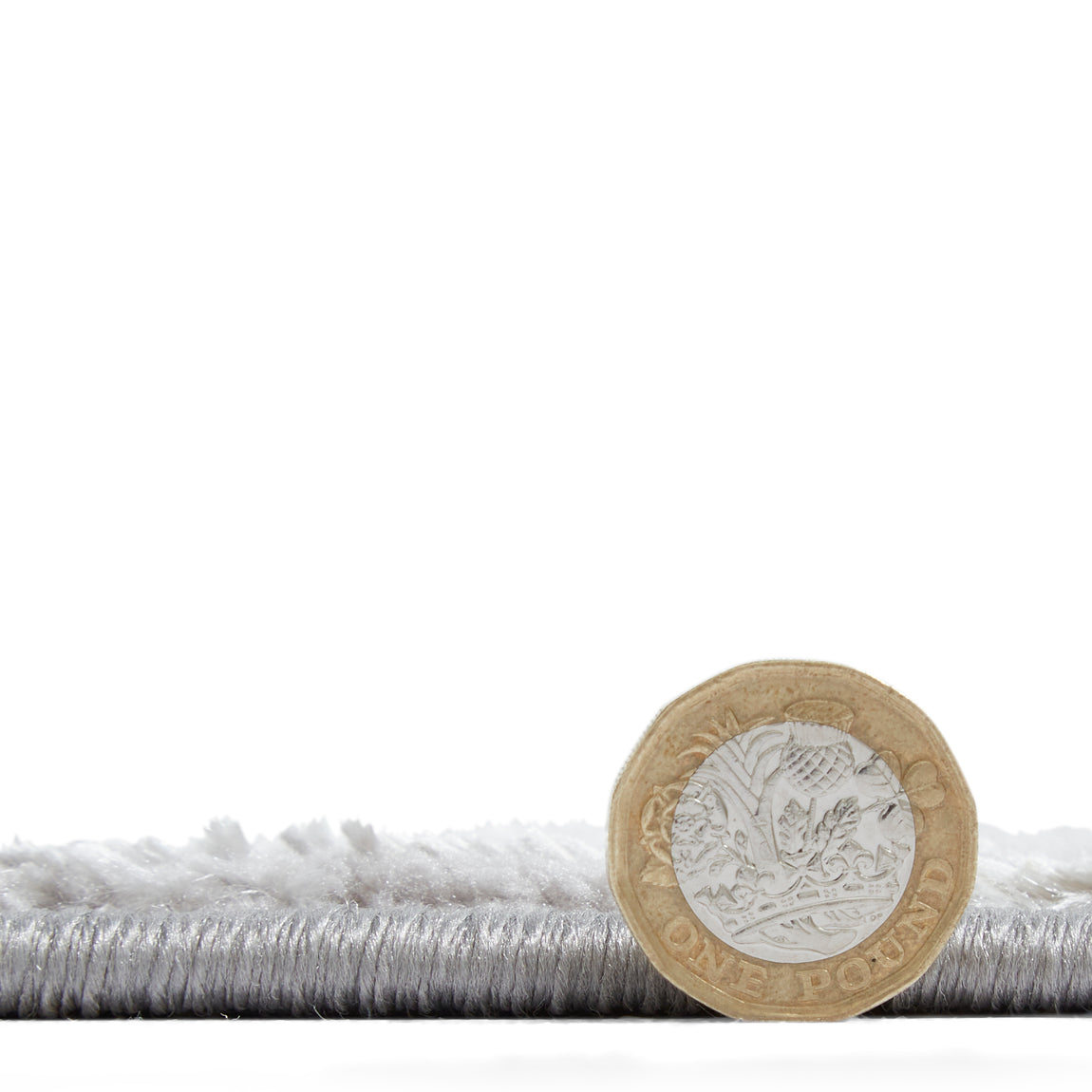 Tidal TL841 Metallic Effect Yarn Rug Silver