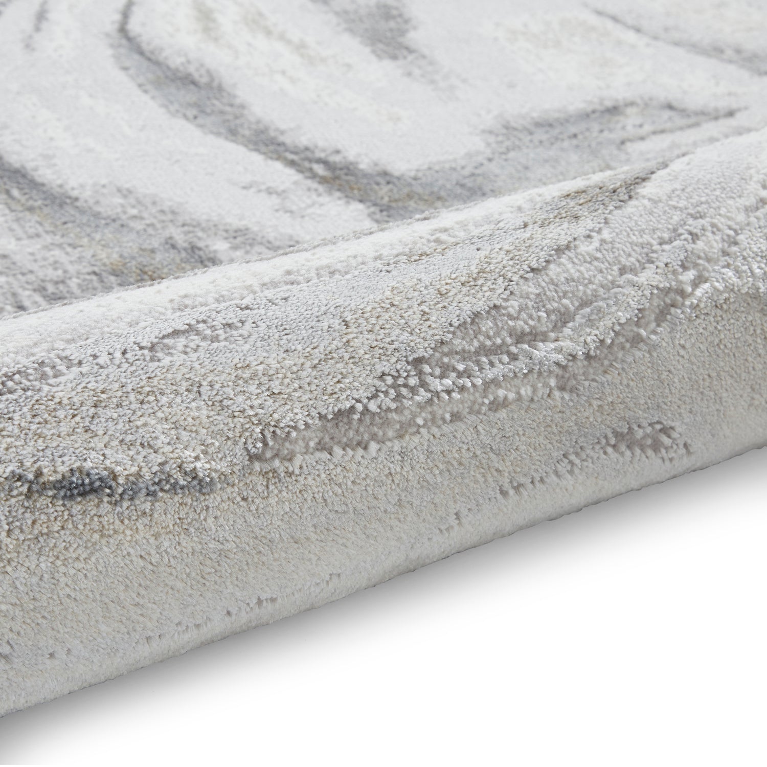 Tidal TL841 Metallic Effect Yarn Rug Silver