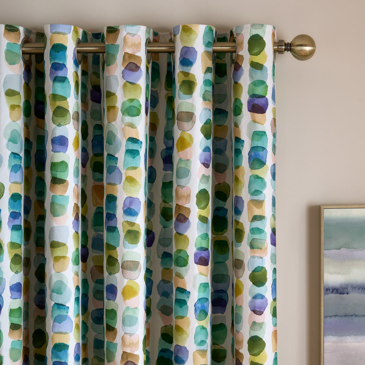 Bluebellgray Tobermory Ready Made Eyelet Curtains Ocean