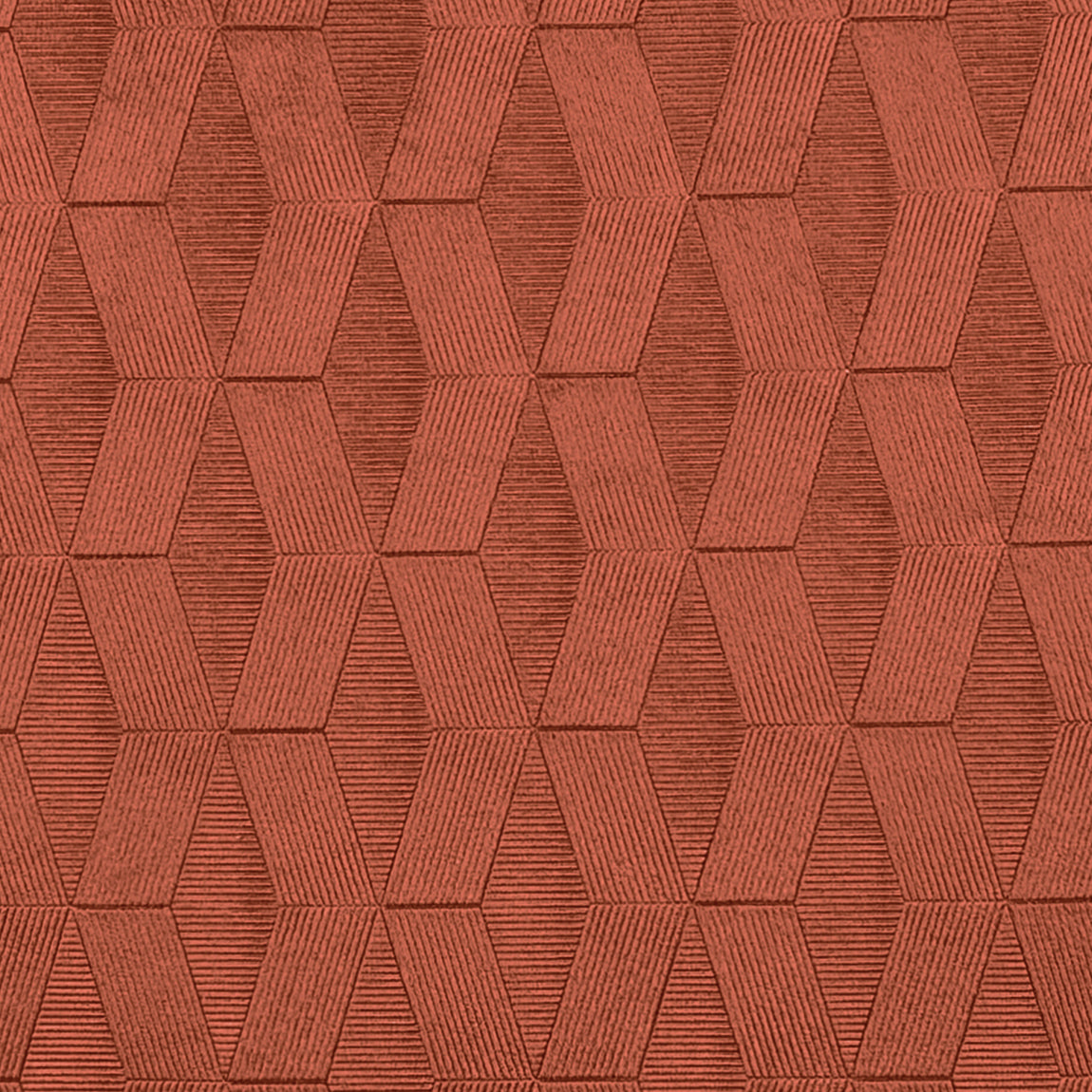 Tokyo Thermal Geometric Embossed Ready Made Eyelet Blockout Curtains Orange