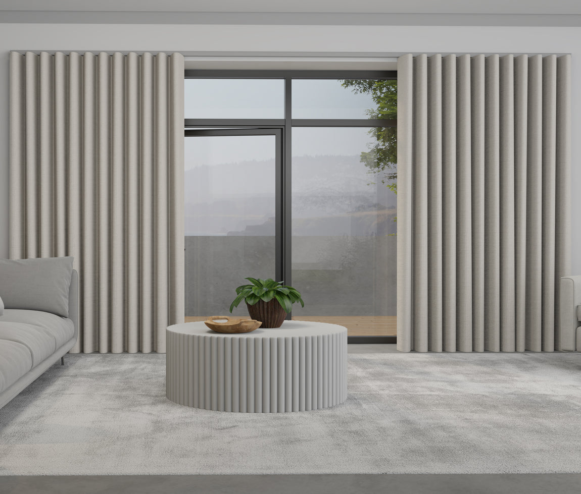 Toma Made to Measure Wave Curtain + FREE Track Gold