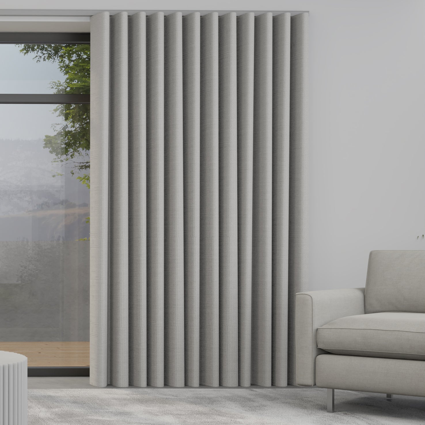 Toma Made to Measure Wave Curtain + FREE Track Platinum