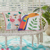 Fusion Tropical Flamingo Outdoor Filled Cushion 43cm x 43cm Pink