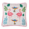 Fusion Tropical Flamingo Outdoor Filled Cushion 43cm x 43cm Pink