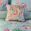 Soiree Tropical Leopard Filled Cushion 43cm x 43cm Coral Camel