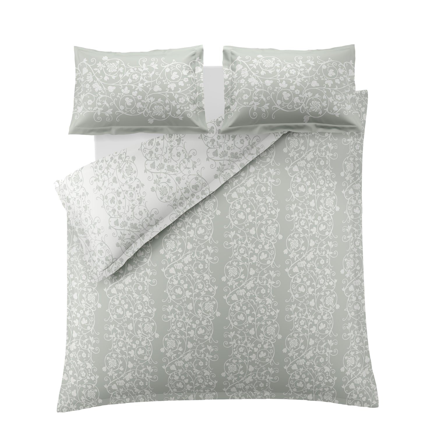 Historic Royal Palaces Tudor Trail Duvet Cover Bedding Set Sage