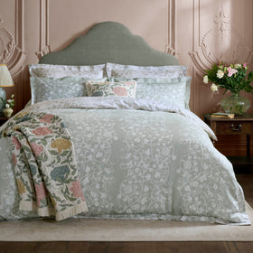 Historic Royal Palaces Tudor Trail Duvet Cover Bedding Set Sage