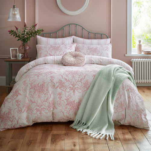 Laura Ashley Tuileries Duvet Cover Bedding Set Blush Pink