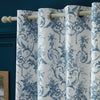 Laura Ashley Tuileries Ready Made Eyelet Curtains Midnight