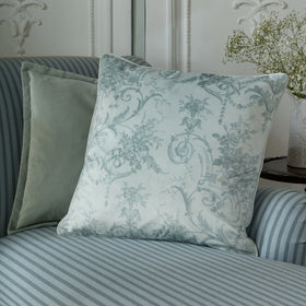 Laura Ashley Tuileries 50cm x 50cm Filled Cushion Sage