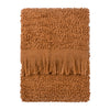 Ulsmere Boucle Fringed Throw 130cm x 180cm Ginger