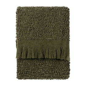 Ulsmere Boucle Fringed Throw 130cm x 180cm Lichen
