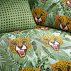 Furn Untamed Cheetah Duvet Cover Bedding Set Green