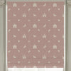 ANTE DECOR Castles And Unicorns Printed Cotton Made To Measure Roman Blind Pink