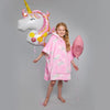 Unicorn 75cm x 92.5cm Throw Pink