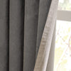 Furn Verso Reversible Suede Look Ready Made Eyelet Blackout Curtains Charcoal