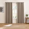Furn Verso Reversible Suede Look Ready Made Eyelet Blackout Curtains Charcoal