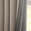 Furn Verso Reversible Suede Look Ready Made Eyelet Blackout Curtains Charcoal
