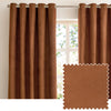 Furn Verso Reversible Suede Look Ready Made Eyelet Blackout Curtains Cinnamon