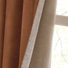 Furn Verso Reversible Suede Look Ready Made Eyelet Blackout Curtains Cinnamon