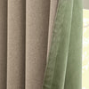 Furn Verso Reversible Suede Look Ready Made Eyelet Blackout Curtains Green