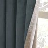 Furn Verso Reversible Suede Look Ready Made Eyelet Blackout Curtains Petrol