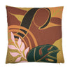furn. Vida Botanical Printed 50cm x 50cm Filled Cushion Brown