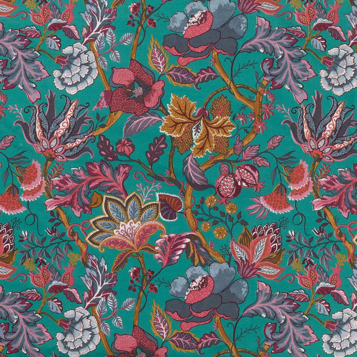 Viranai Exotic Floral Duvet Cover Bedding Set Lake Blue