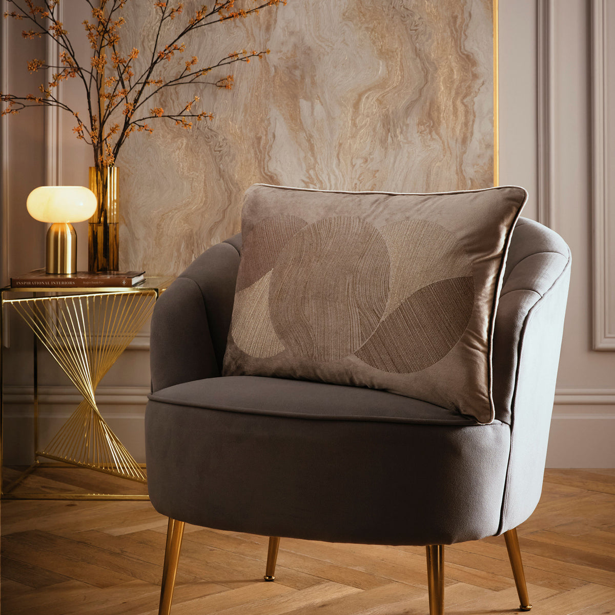 Laurence Llewelyn-Bowen Venus Desire Touch 40cm x 60cm Filled Boudoir Mink