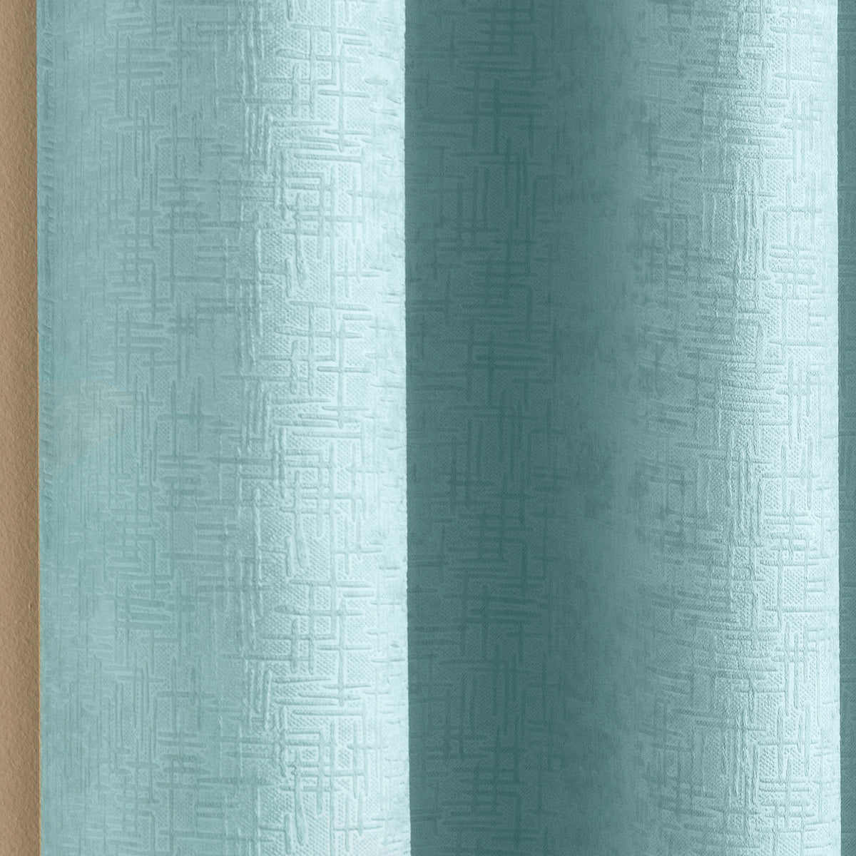 Vogue Thermal Ready Made Eyelet Blockout Curtains Sky Blue