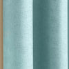 Vogue Thermal Ready Made Eyelet Blockout Curtains Sky Blue