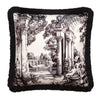 Laurence Llewelyn-Bowen Vista Velvet 43cmx43cm Filled Cushion Monochrome