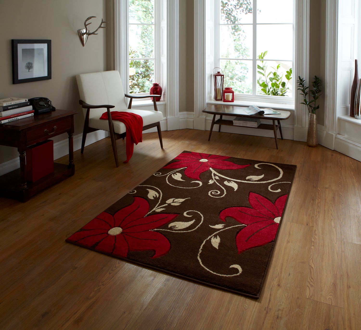Verona OC15 160cm x 220cm Rug Beige Red