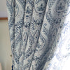 Victoria Triple Woven Ready Made Eyelet Blackout Curtains Blue